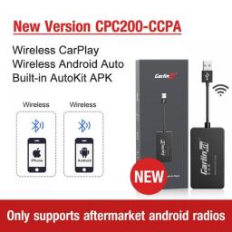 CarlinKit Wireless CarPlay Adapter Wireless Android Auto Dongle For Modify Android Screen Carplay Smart Link IOS 15 Built In Mic