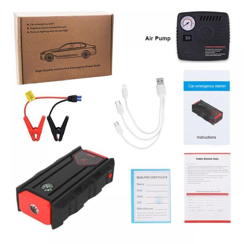 39800mAh High Capacity Car Jump Starter Car Portable Emergency Battery Charger for Petrol & Diesel Car battery Power Bank 12V