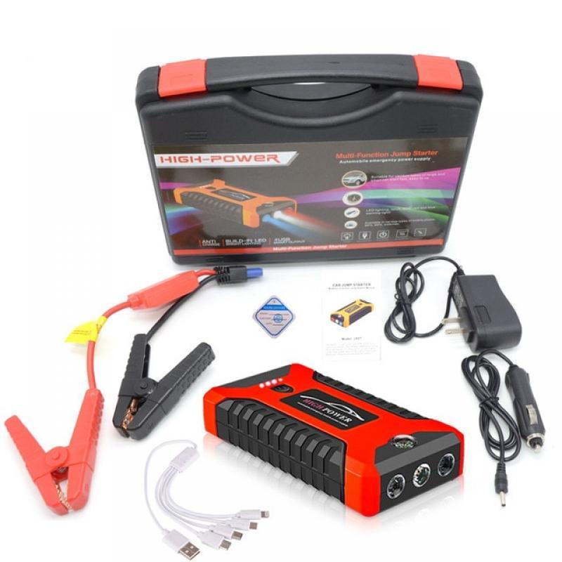 89800mAh Car Jump Starter 12V 4USB 600A Portable Car Battery Booster Charger Booster Power Bank Starting Device Car Starter