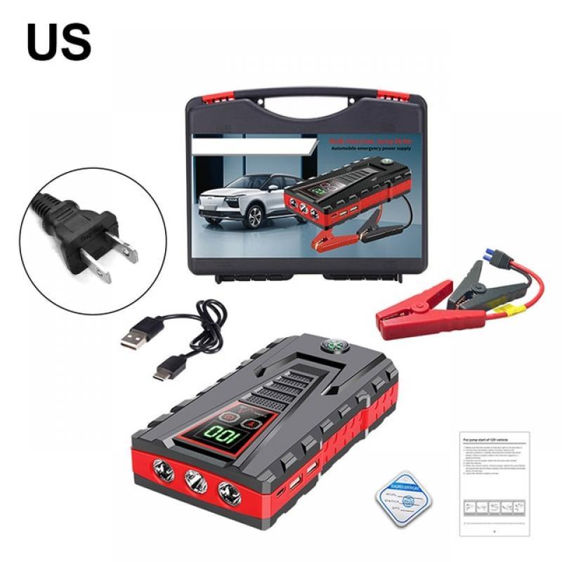Car Jump Starter Power Bank Emergency Charger Car Turbocharger Charger 12v Gasoline Diesel Emergency Supply Battery