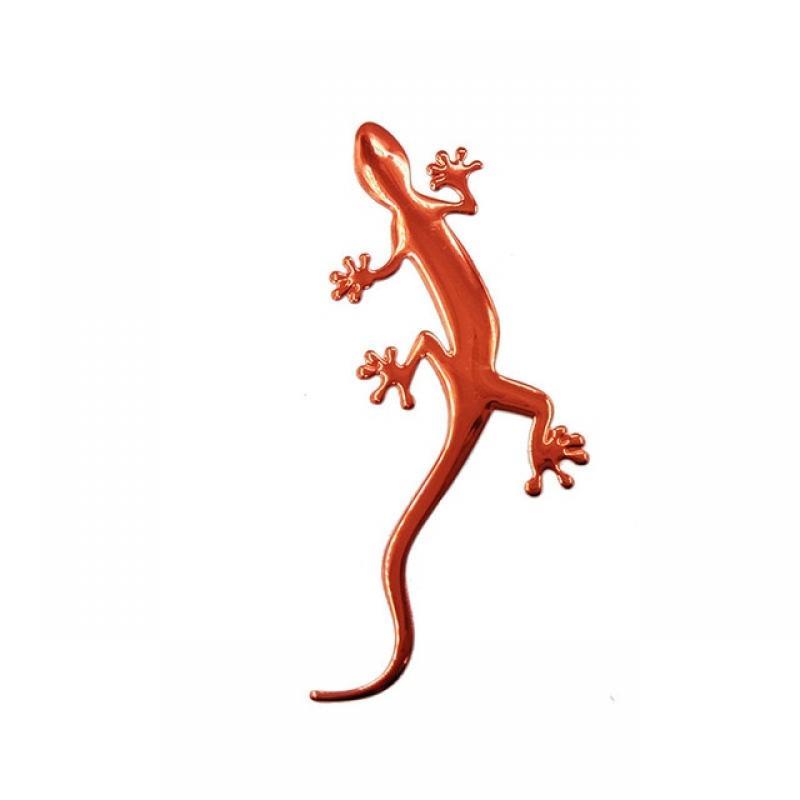 Super Cute Lizard Gecko 3D Car Sticker Soft PVC Chromed Badge Emblem Auto Motorcycle Decoration Wall Decal Refrigerator sticker