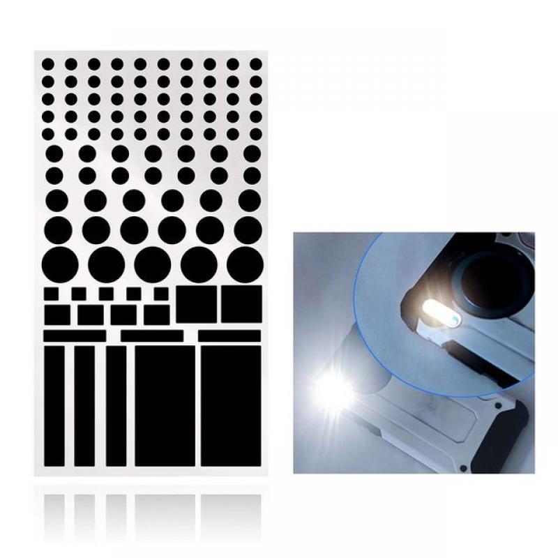 1 Sheet Light Dimming Stickers LED Cover Stickers For Electronic Devices Car Light Blocking Stickers 50%-80% Blackout Rate
