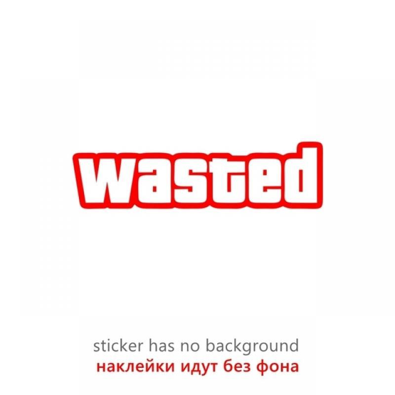 CS40093# Die-cut Vinyl Decal Wasted Car Sticker Waterproof Auto Decors on Bumper Rear Window