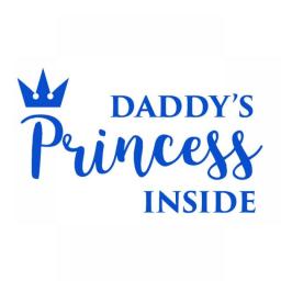 ChienHow 18X9.5CM Princess Baby On Board Car Stickers Girl Daughter Vinyl Warning Sign 3D Car Styling Decals