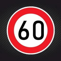 B-0075# Speed Limit (80 Km), Ø 16 Cm Self-adhesive Decal Car Sticker Waterproof Auto Decors