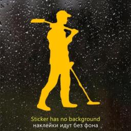 CS-1601#15*22cm Treasure Hunter Funny Car Sticker Vinyl Decal White/black For Auto Car Stickers Styling Car Decoration