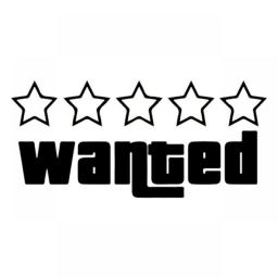 CS-10798# Various Sizes Vinyl Decal Wanted Car Sticker Waterproof Auto Decors On Truck Bumper Rear Window