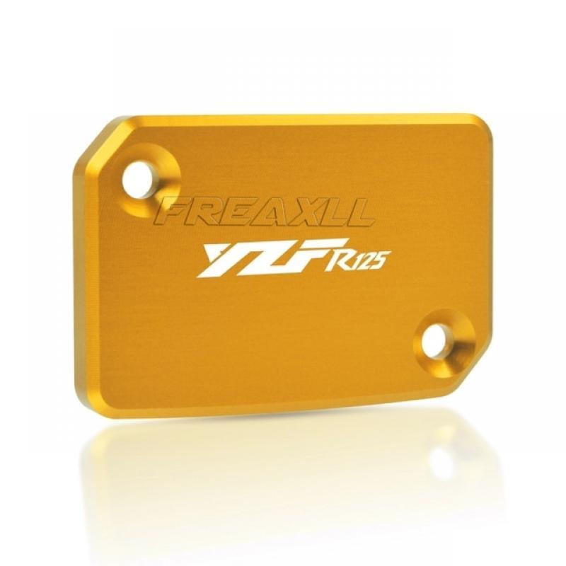 YZF-R125 2008-2011 2009 2010 For Yamaha YZF R125 YZFR125 CNC Aluminum Motorcycle Brake Fluid Fuel Reservoir Tank Cover Cap