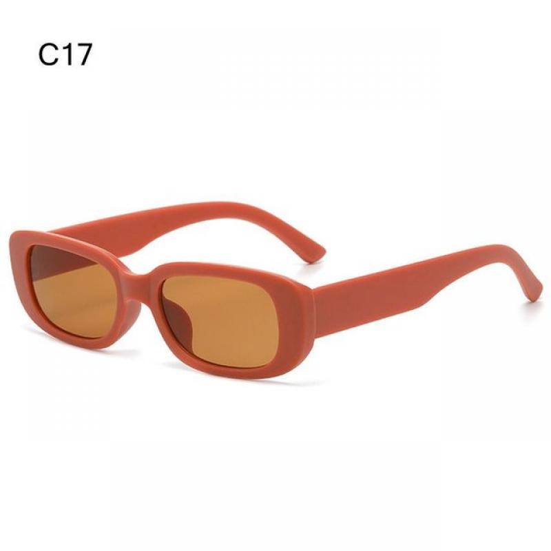 Retro Rectangle Sunglasses for Women Men Trendy Fashion Candy Color Sunglasses 90s Sun Glasses Vintage Shades UV400 Protection