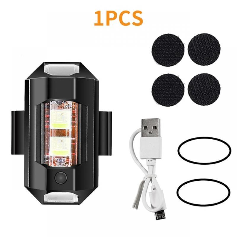 Motorcycle Lights Drone Strobe Light USB LED Anti-Collision Bike Aircraft Night Flying Mini Flashing Warning Signal Light