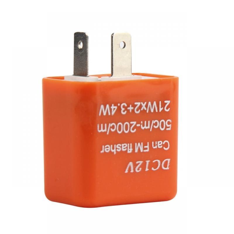 12V 2 Pin Adjustable Frequency LED Flasher Relay Turn Signal Indicator Control For Motorcycle Motorbike fix