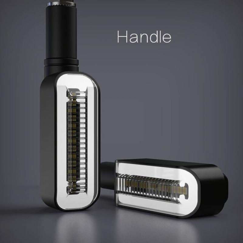 Universal Motorcycle Turn Signals Lights 12V Signals DRL Flowing Water Flasher 2 in 1 Blinker Tail Lamp  12 LED Accessories