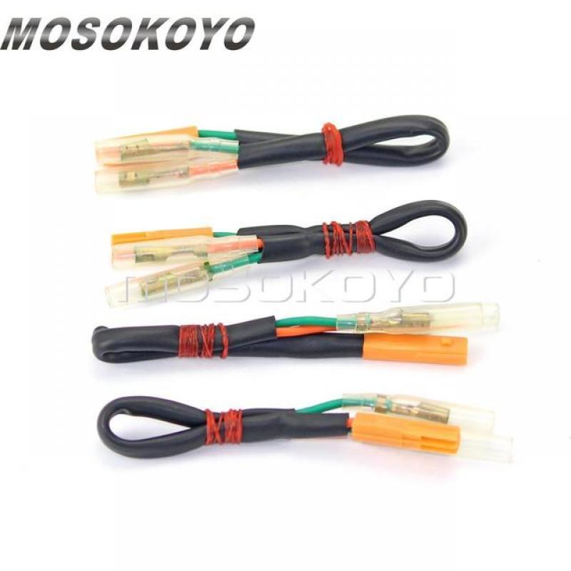 2 Pcs Motorcycle Turn Signal Connectors Plug Indicator Wiring Adapter for Honda CBR600RR CBR1000RR CB650F NC700 VT750 02-12