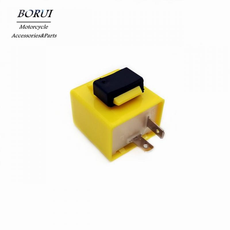 2Pin Adjustable Frequency 12V LED Flasher Relay Turn Signal Blinker Indicator Moped Scooter Motorcycle Performance Accessories