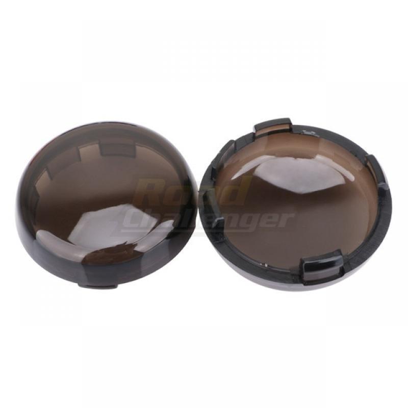 2pcs/4pcs LED Turn Signal Light Indicator Smoke Red Yellow Lens Cover For Harley Sportster 883 1200 Glide Dyna Fatboy Road King