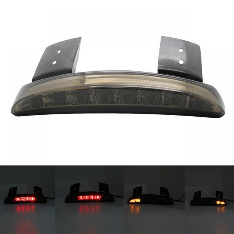 Motorcycle Chopped Fender Edge Tail Light Amber Turn Signal LED Red Stop Brake Rear TailLight for Harley Sportster XL 883 1200