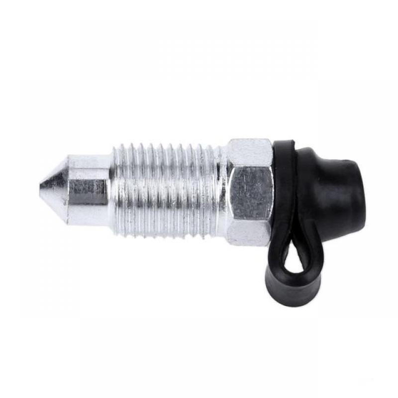 MOJOYCE 6/7/8/10mm Motorcycle Brake Braking Caliper Bleed Screw Nipple with Dust Cap 1pcs
