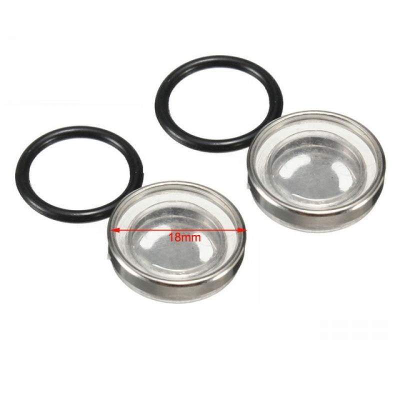 2 Sets Master Cylinder Brake Lever Reservoir Sight Glass Gasket 18mm 12mm For Motorcycle Scooter ATV Dirt Bike Hydraulic clutch