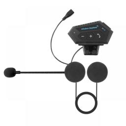 Motorcycle BT Helmet Headset Wireless Hands-free Call Kit Stereo Anti-interference Waterproof Music Player Speaker