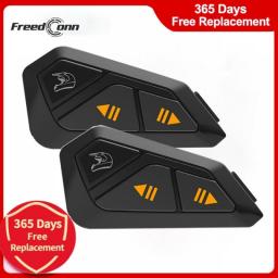 Freedconn FG Bluetooth Motorcycle Intercom Group Helmet Headset Motor Communicator Music FM BT 5.0 Moto Earphone Speaker