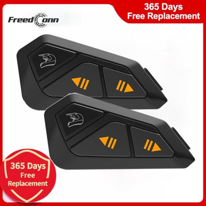 Freedconn FG Bluetooth Motorcycle Intercom Group Helmet Headset Motor Communicator Music FM BT 5.0 Moto Earphone Speaker
