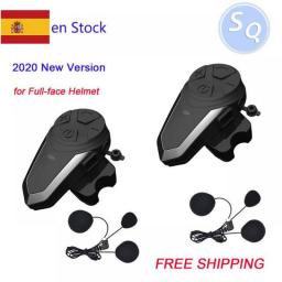 BT-S3 Bluetooth Helmet Intercom IPX7 Waterproof BT 3.0 With FM ! BT-S3 1000m Headset Motorcycle Bluetooth Helmet Intercom