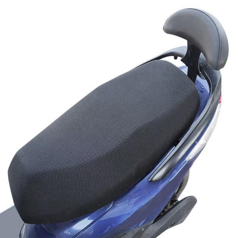 Universal Motorcycle Seat Cushion Cover, Comfortable Breathable Flexible Replace Saddle Seat Protector, for Scooters.