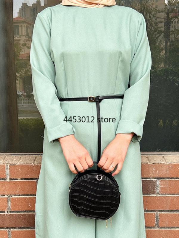 Floral Print Open Abayas for Women Solid Color Jumpsuit Modest Turkish Outfits Islamic Clothing Ramadan Eid Muslim Sets Party