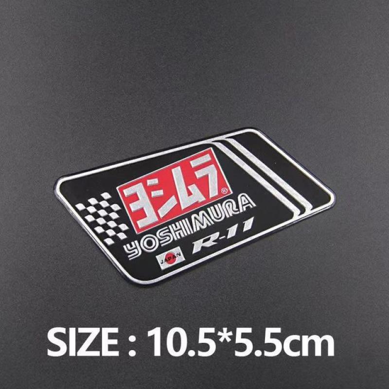 3D Heat Resistant Aluminium Decals for Yamaha Honda Scorpio Motorcycle Exhaust Tip Pipe Muffler Stickers Moto ATV Modified Parts