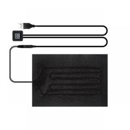 USB Car Seat Heater Pad With 3 Gear Adjustable Temperature Electric Heating Sheet Heating Warmer Pad For Vest Jacket Y9S6