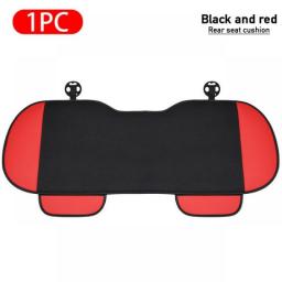 SEAMETAL Flax Car Seat Cover Set Universal Linen Vehicle Seat Cushion Moisture-Proof Auto Seat Protector With Bucket Car Goods