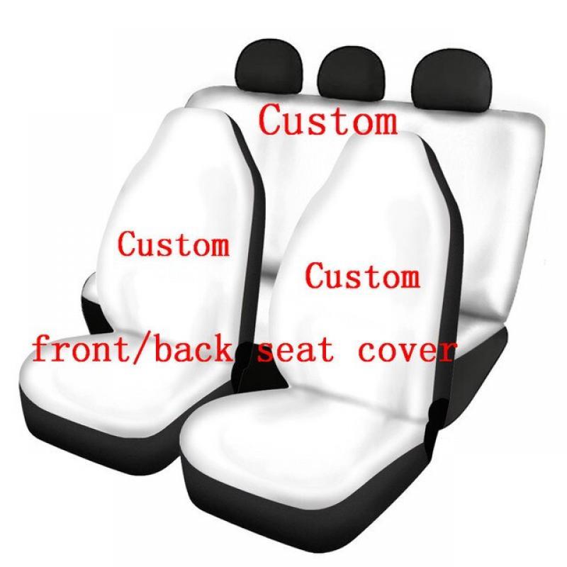 Horror Movie Killer Universal Car Seat Covers for Women Halloween Decor Anti-Slip Seat Protector Easy Install Front Back Vehicle