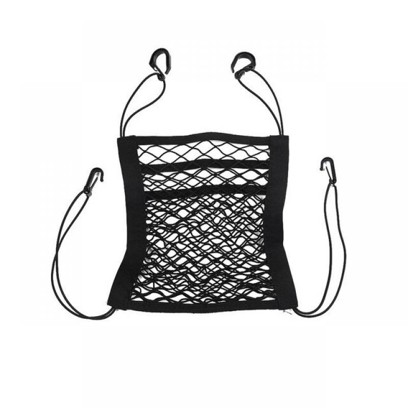 Car Storage Net Bag Between Seats Car Styling Storage Bag Elastic Mesh Net Organizer Auto Accessories