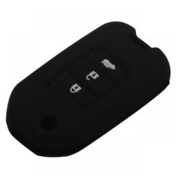 Jingyuqin 3 Button Car Key Fob Cover Case For Honda Civic CR-V HR-V Accord Jade Crider Odyssey 2015- 2018 Remote Protector