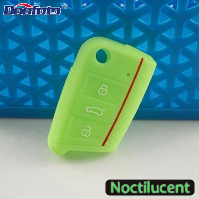 Silicone Car Key Cover Case for VOLKSWAGEN VW Polo Crafter Golf 7 MK7 for Skoda Octavia Combi A7 for SEAT Leon Ibiza CUPTRA