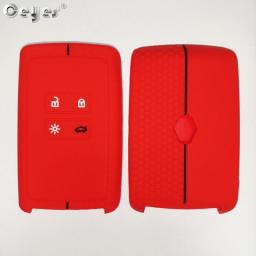 Ceyes Silicone Car Key Cover For Renault Megane 3 4 Kadjar Captur Koleos Espace Clio Scenic 4 Arkana Smart Remote Protect Case