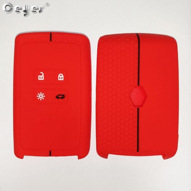 Ceyes Silicone Car Key Cover For Renault Megane 3 4 Kadjar Captur Koleos Espace Clio Scenic 4 Arkana Smart Remote Protect Case