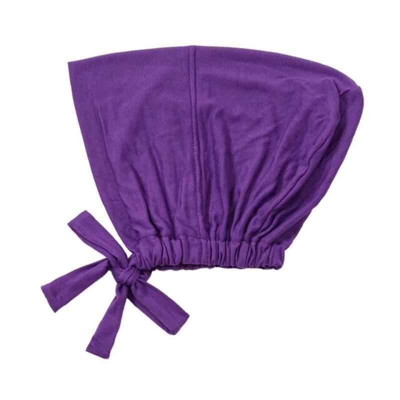 2022 Soft Modal Tie Undercaps Muslim Hijabs for Women Under Scarf Hat Hijab Caps Eid Islamic Turban Hijab Bonnet Tie Under Cap