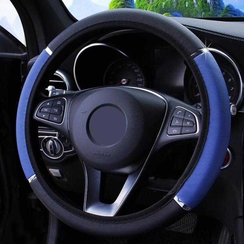 38CM Car Steering Wheel Cover Auto Steering Wheel Braid on The Steering Wheel Cover Case Funda Volante Universal Car Accessories