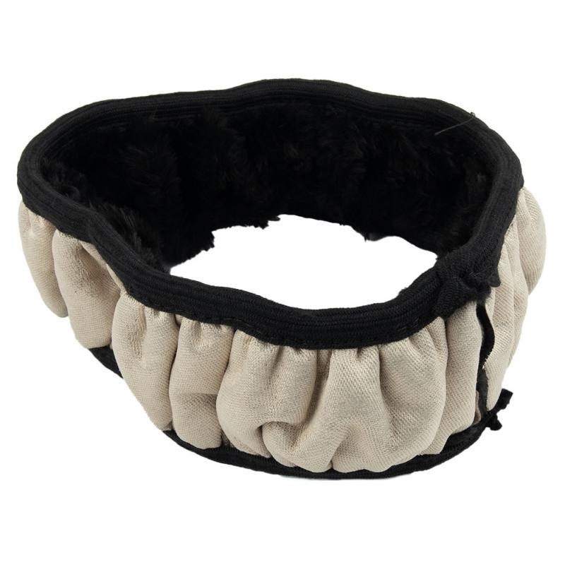 Natural Plush Steering Wheel Cover Car Decor Decoration Decorations Faux Fur Plush Replacement Tool Universal 38cm