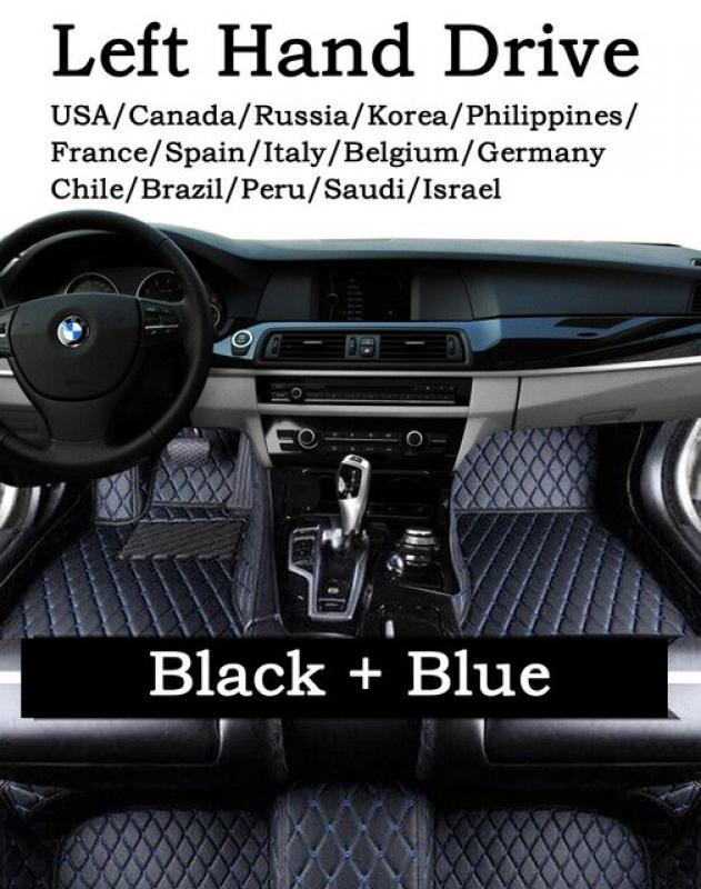 Car Floor Mats For Peugeot e-2008 P24 2020 2021 2022 2023 Electric Custom Auto Foot Pads Leather Carpet Interior Accessories