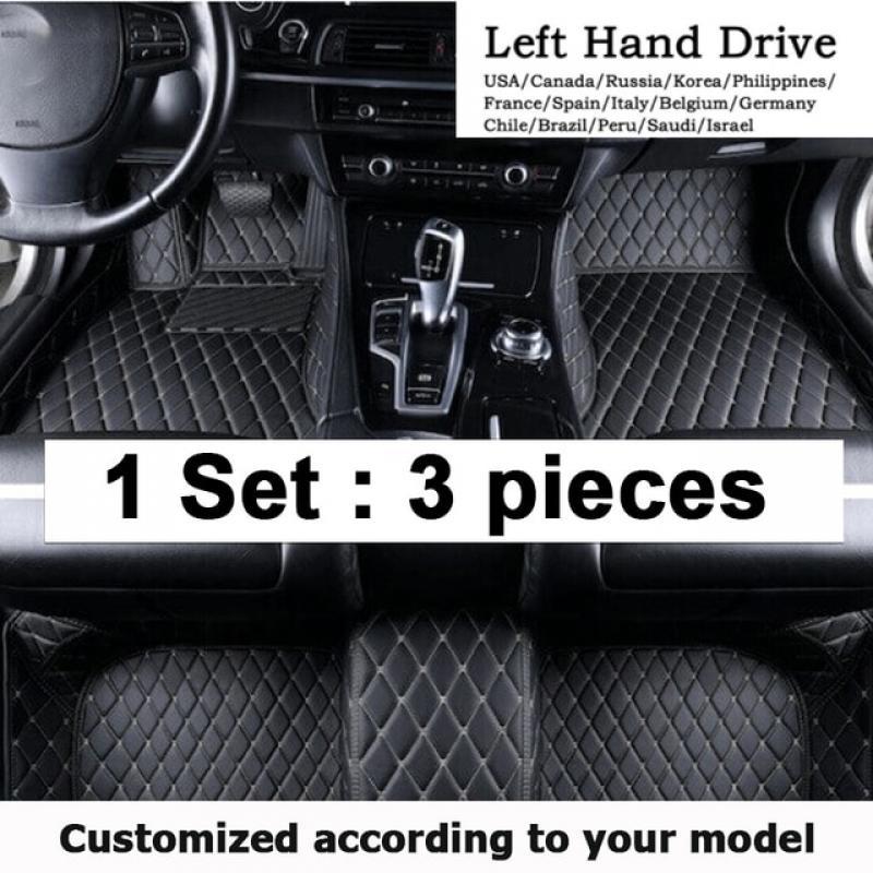 Car Floor Mats For Peugeot 4007 Mitsubishi Outlander Citroën C-Crosser 2007~2012 Rugs Carpets Leather Mat Pad Car Accessories