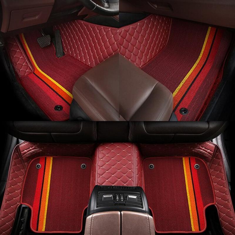 Custom Style Luxury Double Decker Car Floor Mats for BMW 6 Series E64 Convertible 2003-2010 Year Accessories Interior Details