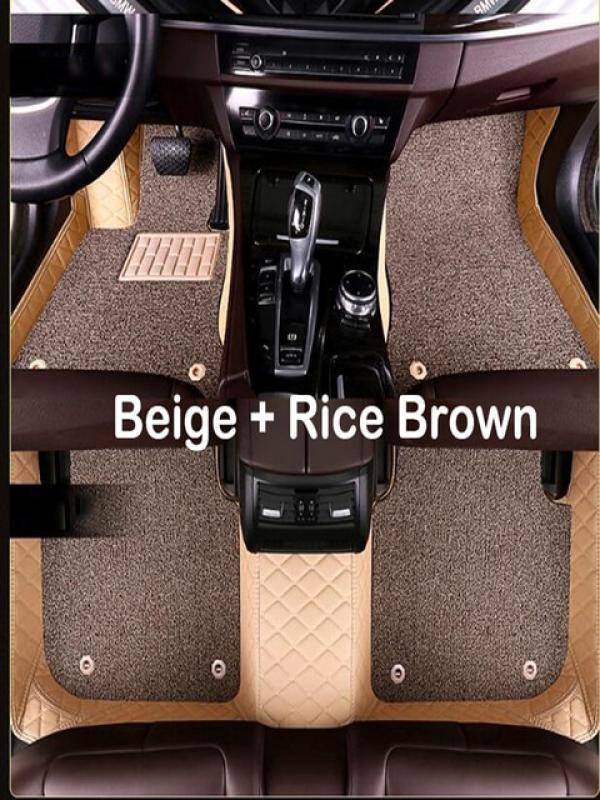 High Quality Customized Double Layer Detachable Diamond Pattern Car Floor Mat For Genesis G70 GV70 G80 GV80 G90 GV90 Auto Parts