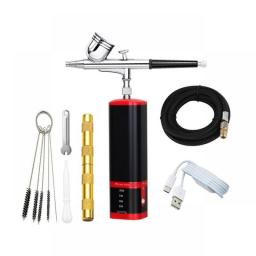 Protable Airbrush Hydrating USB With Compressor Nano Spray Gun 0.3mm Nozzle Nail Manicure Design Tattoo Cake Fog Mist Sprayer