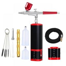 Personal Portable Cordless Mini Airbrush With Compressor Kit Multi-Purpose Rechargeable Equipment Machine Powerful Ladys Gifts