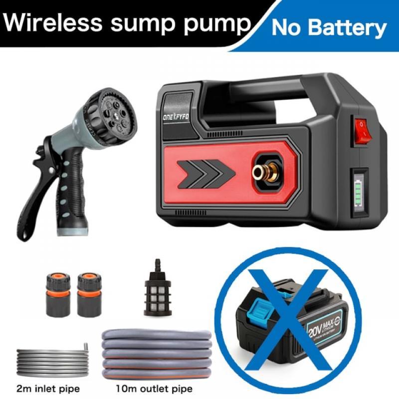 Wireless Water Pump Durable Agricultural Irrigation Car Wash Sprayer Garden Supplies for Makita 18V Battery(no battery)