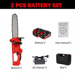 ONEVAN 5000W 12inch Cordless Electric Chainsaw Brushless Motor Garden Woodworking Power Tool Wood Cutter For Makita 18V Battery