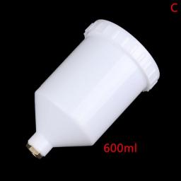 125/250/600ml Plastic Spray Paint Cup Sprayer Cup Air Gravity Feed Paint Spray Pot Thread Connector For Spray Gun Parts