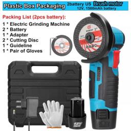 19500rpm Angle Grinder 12V Rechargeable Lithium Battery Cordless Mini Grinder Polishing Machine For Cutting Polishing